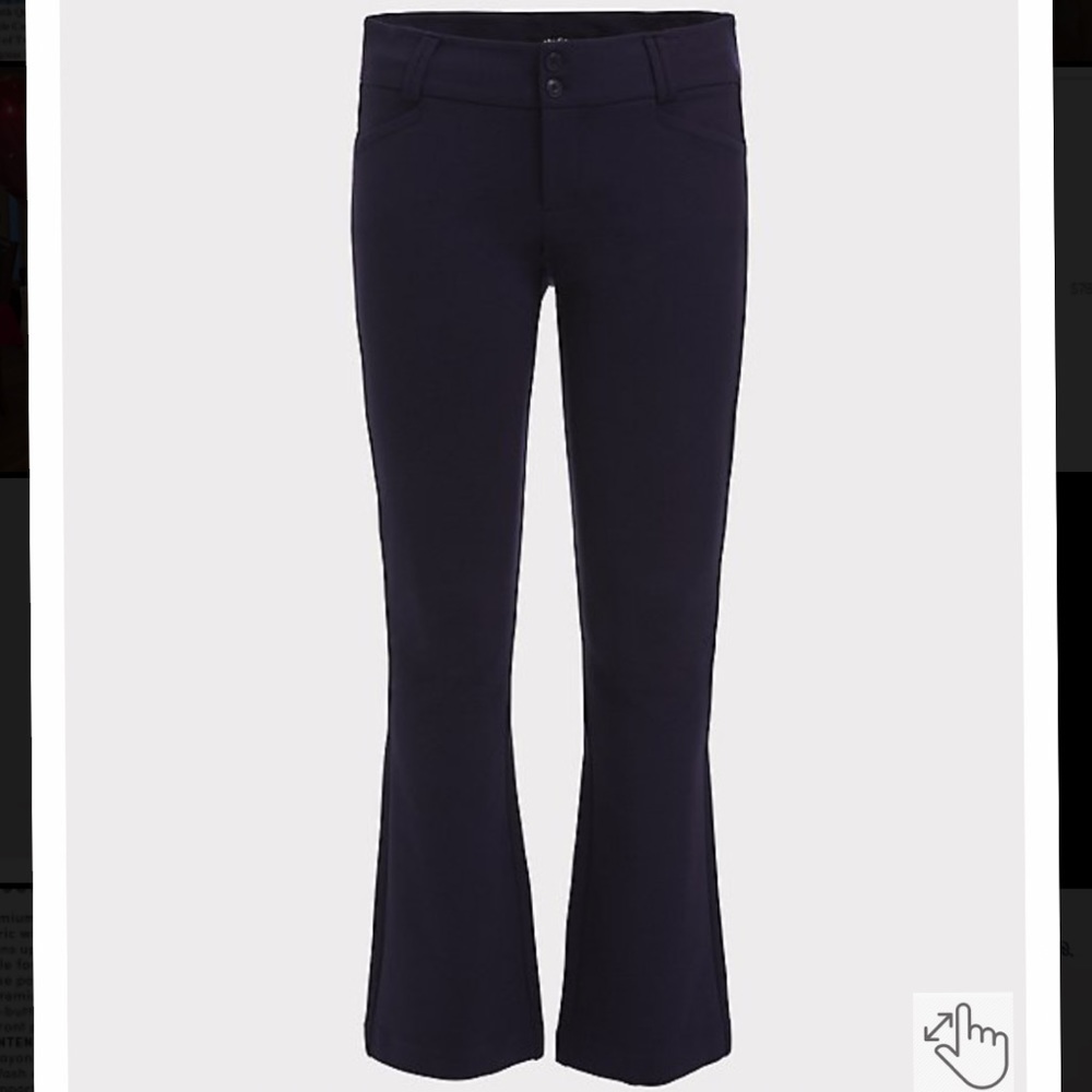 NWT Studio Signature Stretch Navy Premium Ponte Trouser